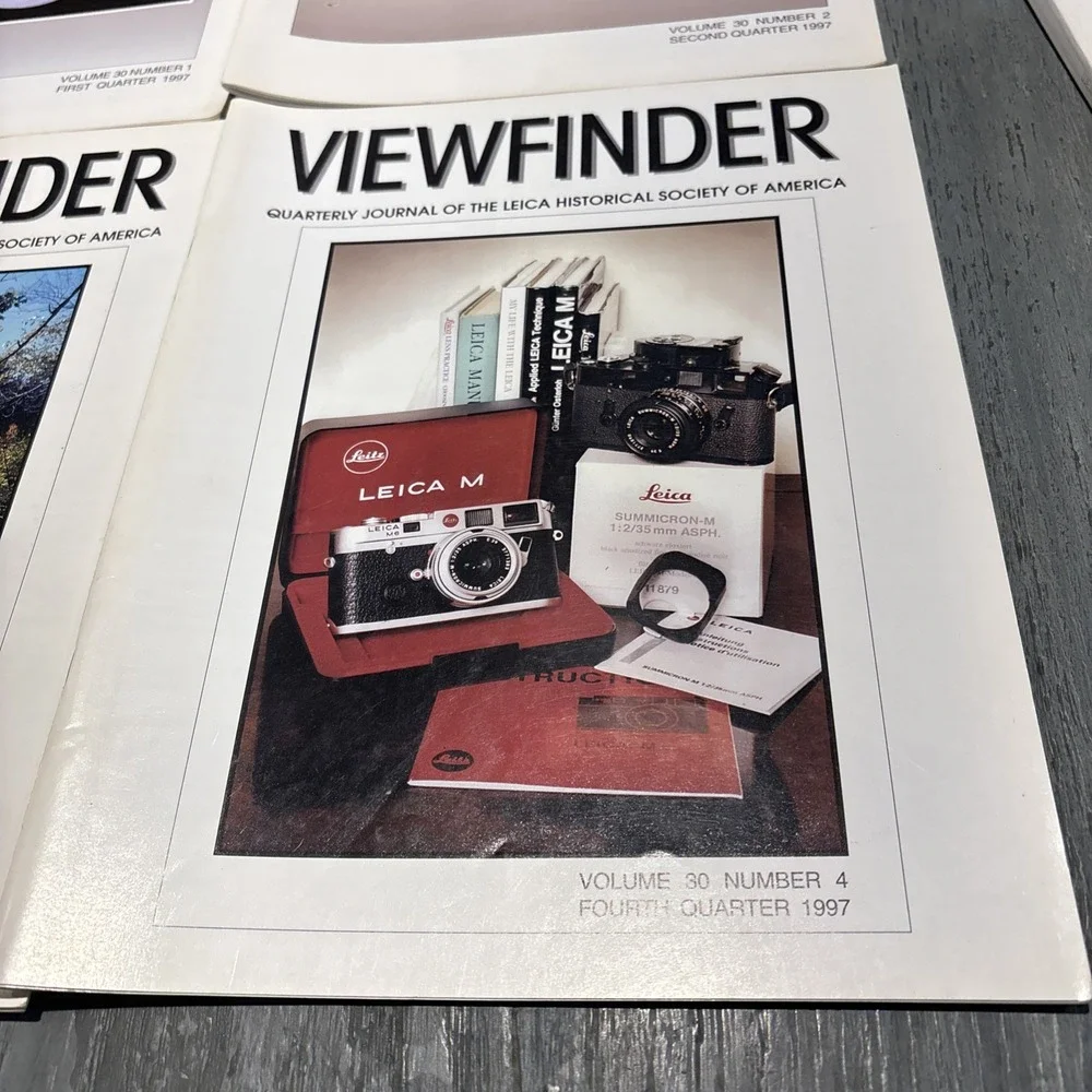1997 V30 1-4 ~ Viewfinder Leica Quarterly Journals (LHSA) - Rare!